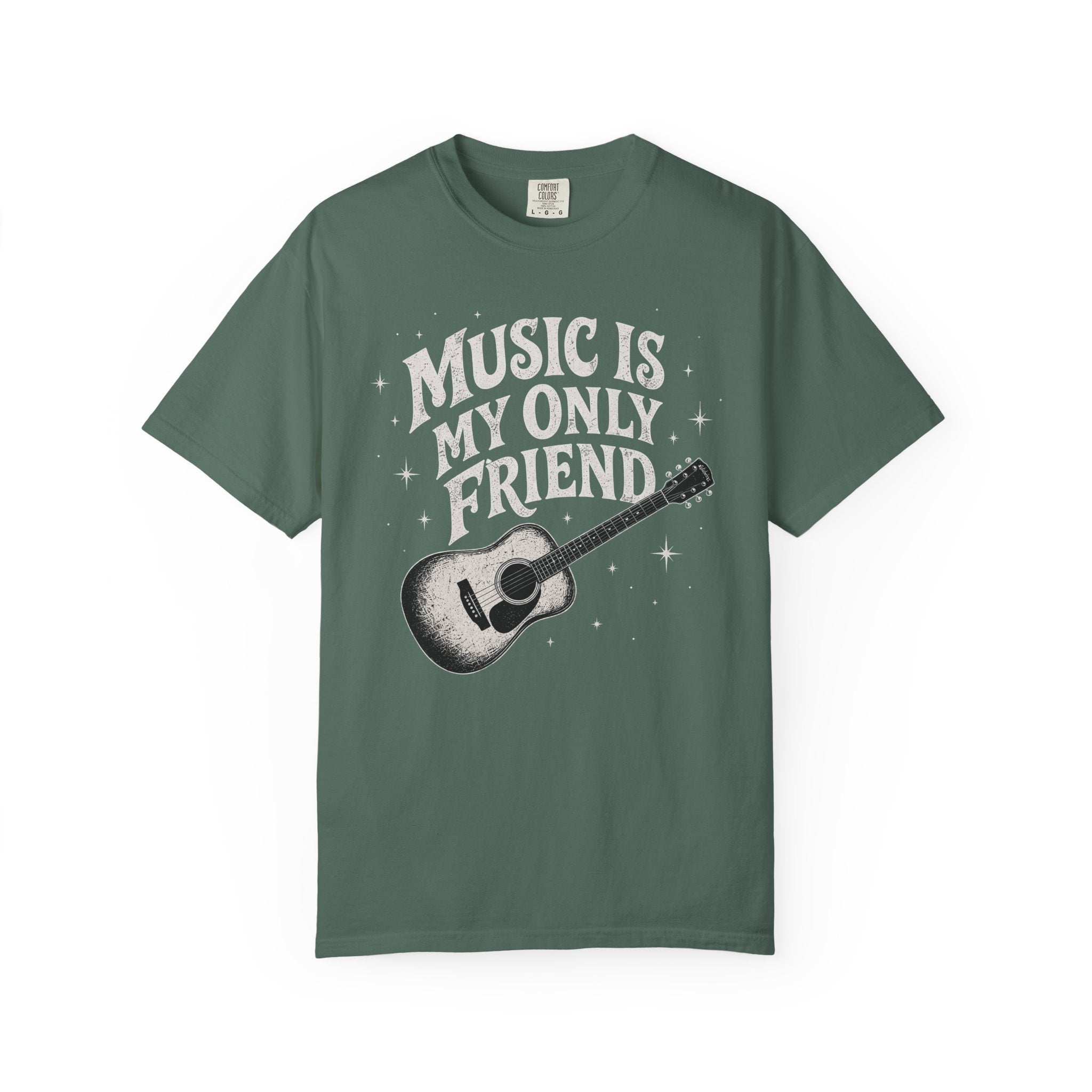 Music Is My Only Friend Guitar T-Shirt