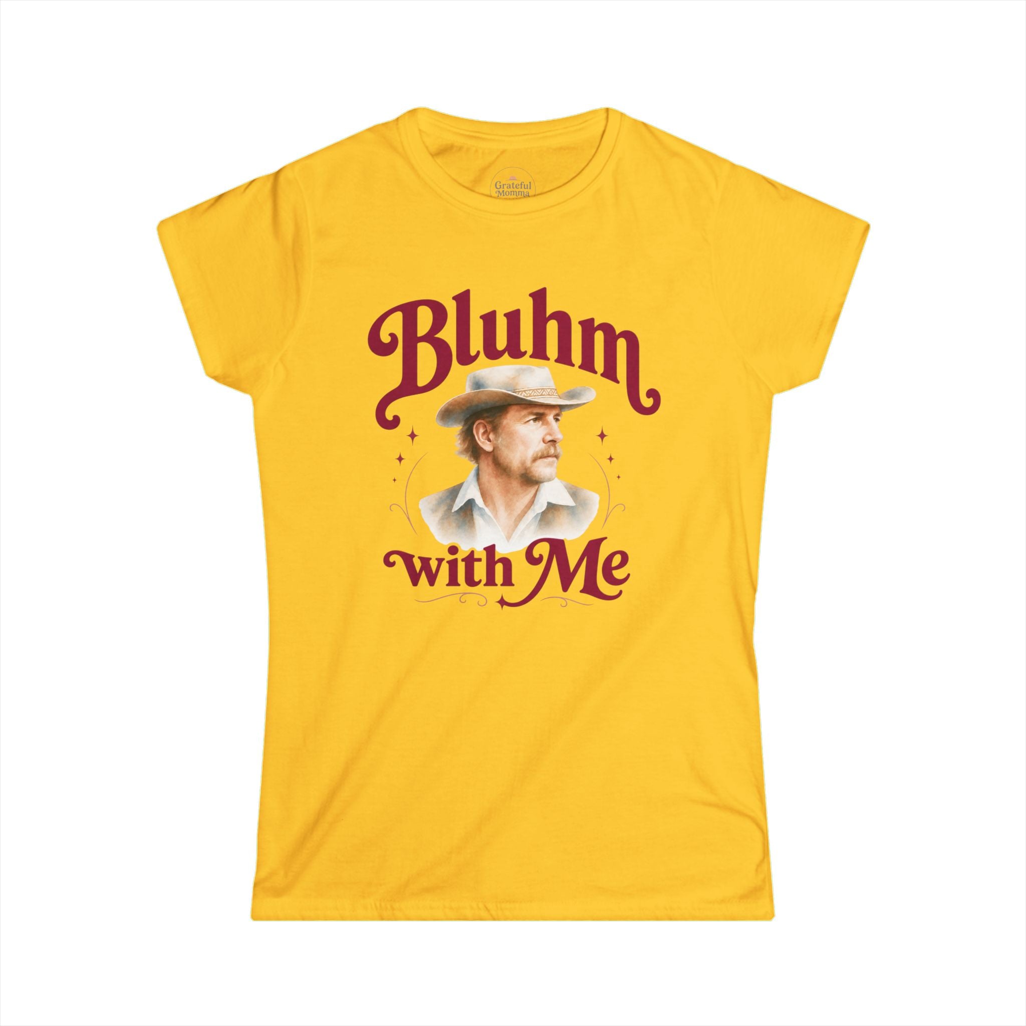 Bluhm With Me Tee — Women’s Vintage Cowboy - Tim Bluhm
