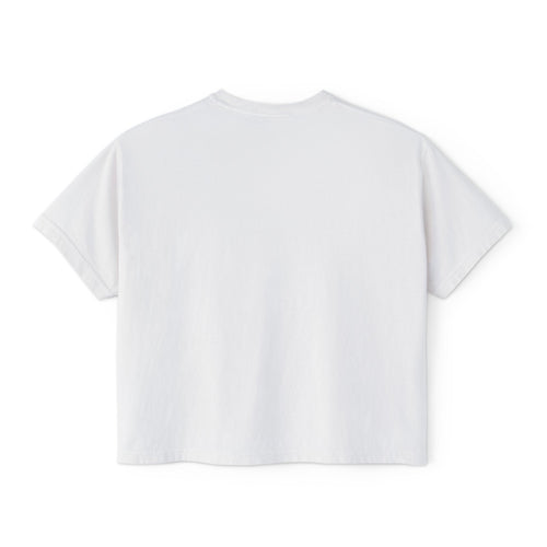 Guitar Line Art Boxy Tee — "Do it on the Strings" Women's Cropped T-Shirt