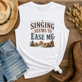 Singing Seems to Ease Me Muscle Tank