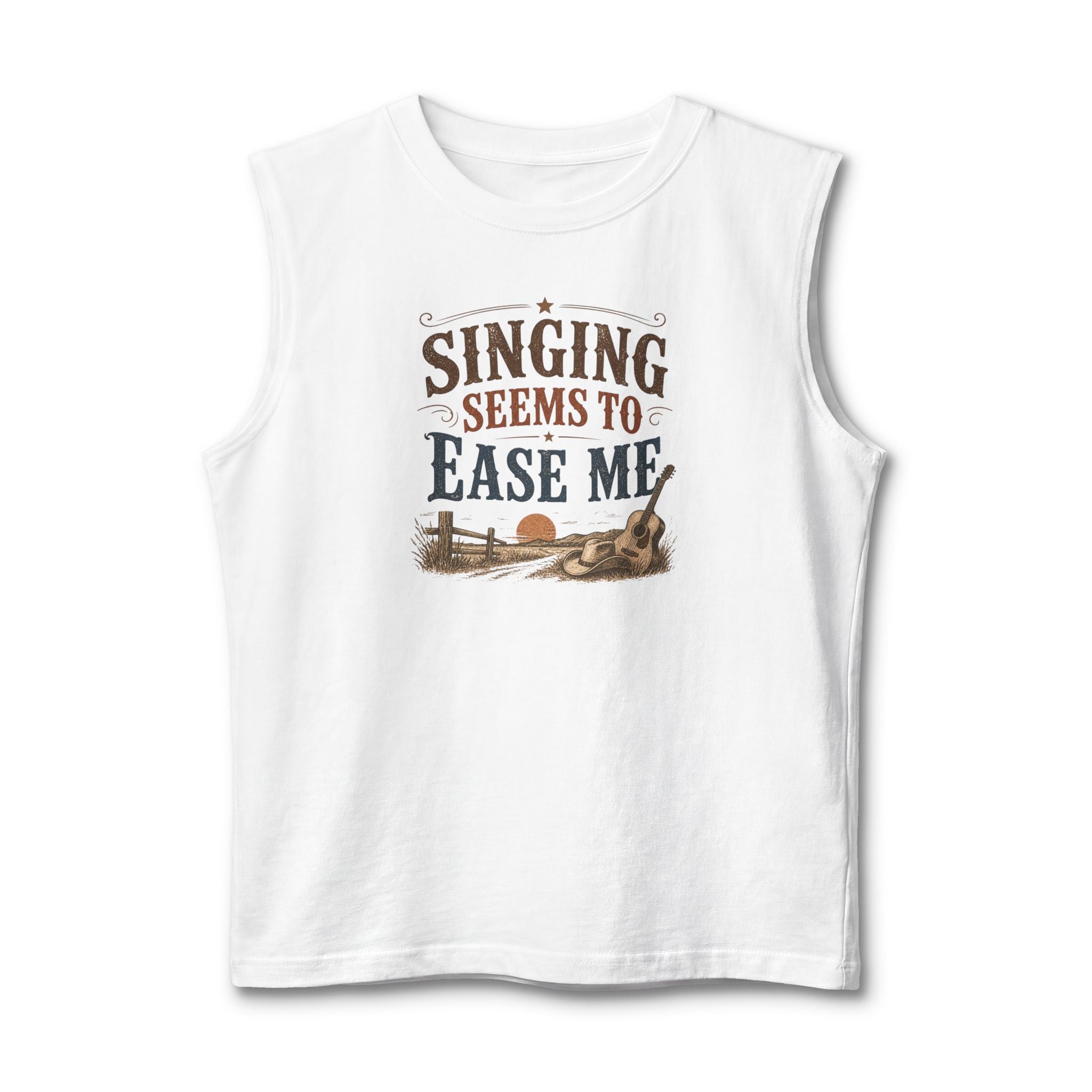 Singing Seems to Ease Me Muscle Tank