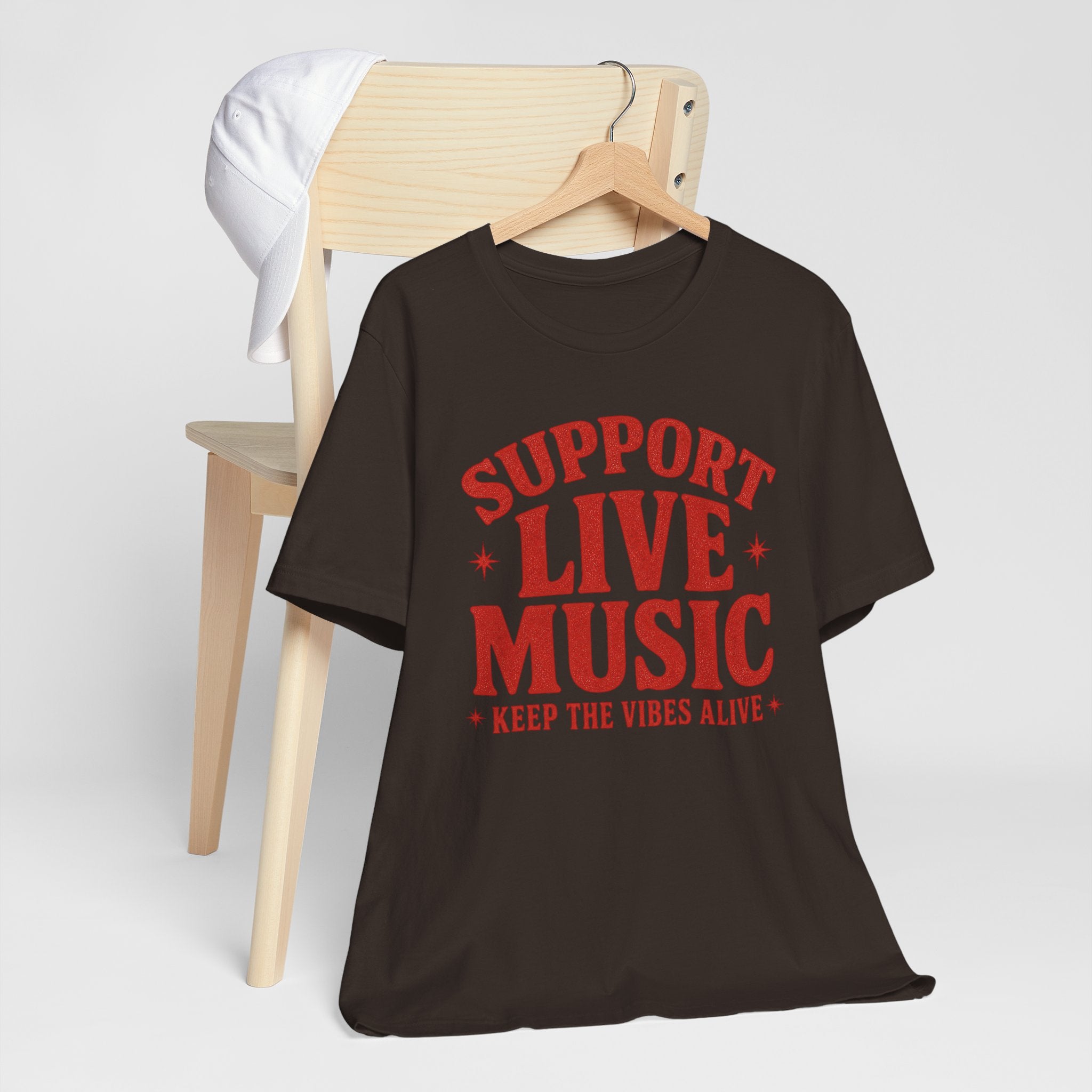Support Live Music T-Shirt — Keep the Vibes Alive Concert Tee