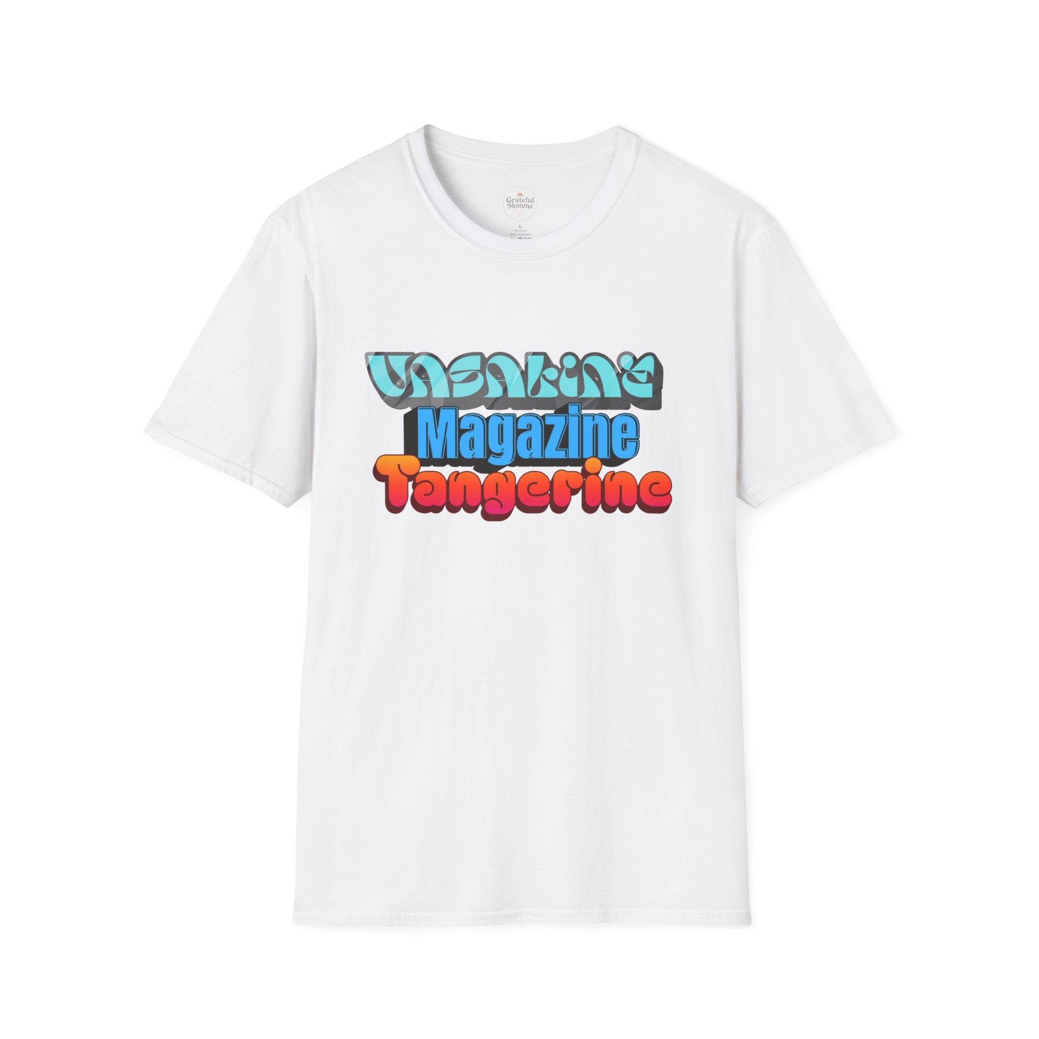 Vintage Retro Logo T-Shirt — Vasaline, Magazine, Tangerine