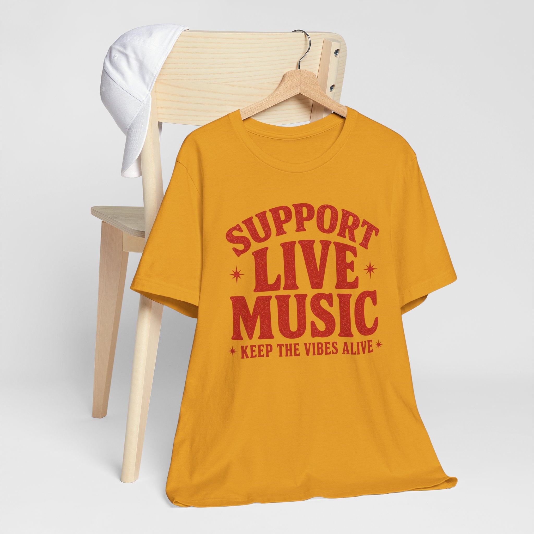 Support Live Music T-Shirt — Keep the Vibes Alive Concert Tee