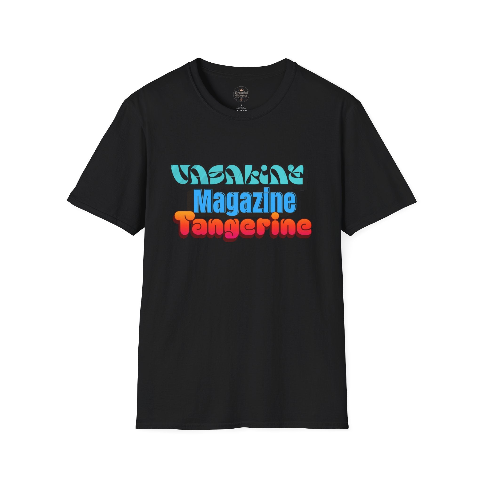Vintage Retro Logo T-Shirt — Vasaline, Magazine, Tangerine